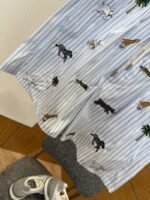 LV Animal Embroidered Striped Shorts - 图片 4