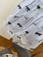 LV Animal Embroidered Striped Shorts - 图片 8
