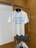 LV Crew Neck Letter Print Short-Sleeve T-Shirt