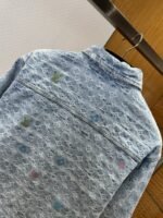 LV All-Over Print Color Jacquard Lapel Denim Jacket - 图片 7