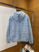 LV All-Over Print Color Jacquard Zipper Hooded Jacket - 图片 2