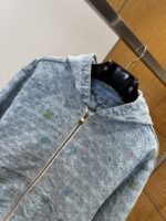 LV All-Over Print Color Jacquard Zipper Hooded Jacket - 图片 3