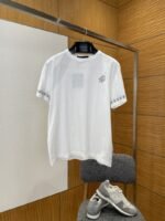 LV Logo Jacquard Short-Sleeve T-Shirt 1