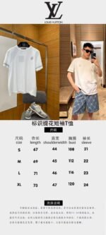 LV Logo Jacquard Short-Sleeve T-Shirt 1 - 图片 10