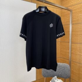 LV Logo Jacquard Short-Sleeve T-Shirt 2