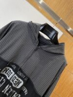 Balenciaga Checkered Patchwork Distressed Hoodie - 图片 3