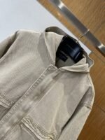 Balenciaga Cropped Hooded Denim Jacket - 图片 3
