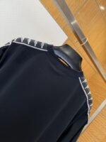 Balenciaga Plain Knit Striped Crew Neck T-Shirt 1 - 图片 5