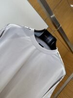 Balenciaga Plain Knit Striped Crew Neck T-Shirt 2 - 图片 3