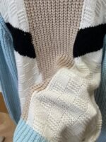 LV Embroidered Color-Blocked Zipper Knit Jacket - 图片 8