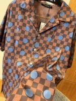 LV Checkered Polka Dot Short-Sleeve Shirt - 图片 8