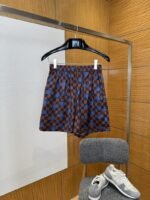 LV Checkered Polka Dot Casual Shorts