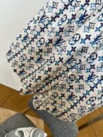 LV Drawstring Printed Mulberry Silk Shorts - 图片 6