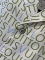 LV All-Over Letter Print Short-Sleeve Shirt - 图片 8