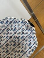 LV logo-printed mulberry silk short-sleeve shirt - 图片 5