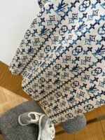 LV logo-printed mulberry silk short-sleeve shirt - 图片 6