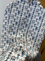 LV logo-printed mulberry silk short-sleeve shirt - 图片 7