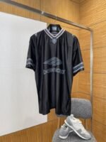 Balenciaga Vintage Sports V-Neck Short-Sleeve T-Shirt 2