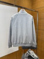 LV Heavyweight Cotton Stand Collar Zip Jacket - 图片 2