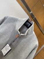 LV Heavyweight Cotton Stand Collar Zip Jacket - 图片 3