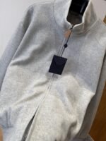 LV Heavyweight Cotton Stand Collar Zip Jacket - 图片 8