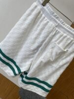 LV Color-Block Striped Plaid Jacquard Shorts - 图片 7