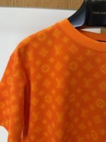 LV Logo Pattern Crew Neck Short Sleeve T-Shirt - 图片 3