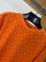 LV Logo Pattern Crew Neck Short Sleeve T-Shirt - 图片 5