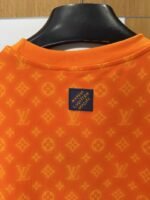 LV Logo Pattern Crew Neck Short Sleeve T-Shirt - 图片 7