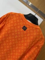 LV Logo Pattern Crew Neck Short Sleeve T-Shirt - 图片 8
