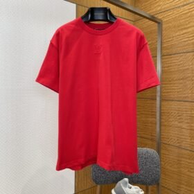 LV Embossed Crew Neck Short-Sleeve T-Shirt
