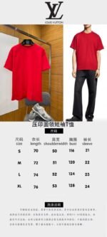 LV Embossed Crew Neck Short-Sleeve T-Shirt - 图片 10
