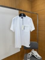 Fendi Pocket Zipper Decorated Cotton Short-Sleeve T-Shirt 2
