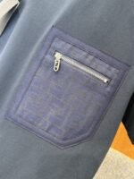 Fendi Pocket Zipper Decorated Cotton Short-Sleeve T-Shirt 3 - 图片 7