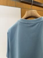 Dior Blue Embroidered Knit Short-Sleeve T-Shirt - 图片 9