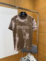 LV Tie-Dye Print Letter Crew Neck Short-Sleeve T-Shirt 1