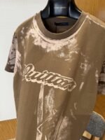 LV Tie-Dye Print Letter Crew Neck Short-Sleeve T-Shirt 1 - 图片 5