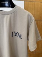 LV Micro Logo Embroidered Short-Sleeve T-Shirt - 图片 4