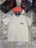 LV Micro Logo Embroidered Short-Sleeve T-Shirt - 图片 8