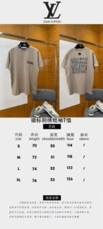 LV Micro Logo Embroidered Short-Sleeve T-Shirt - 图片 10