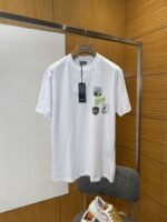 Dior Embroidered Jacquard Crew Neck Short-Sleeve T-Shirt 2