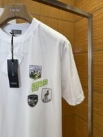 Dior Embroidered Jacquard Crew Neck Short-Sleeve T-Shirt 2 - 图片 4