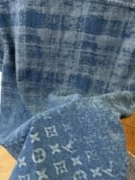 LV Jacquard Gradient Denim Short-Sleeve Shirt - 图片 8