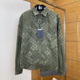LV Full Print Jacquard Denim Shirt