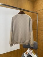 LV Half-Zip Contrast Color Stand Collar Sweatshirt - 图片 2