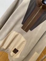 LV Half-Zip Contrast Color Stand Collar Sweatshirt - 图片 4