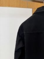 Gucci Horsebit-Decorated Lacquered Leather Label Denim Jacket 1 - 图片 8