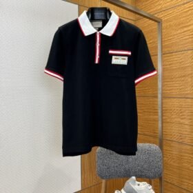Gucci Branded Label Pocket Trim Short-Sleeve Polo Shirt 2