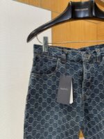 Gucci All-Over Print Denim Trousers - 图片 4