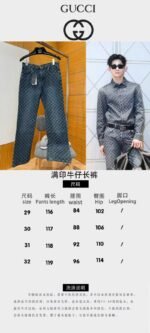 Gucci All-Over Print Denim Trousers - 图片 10